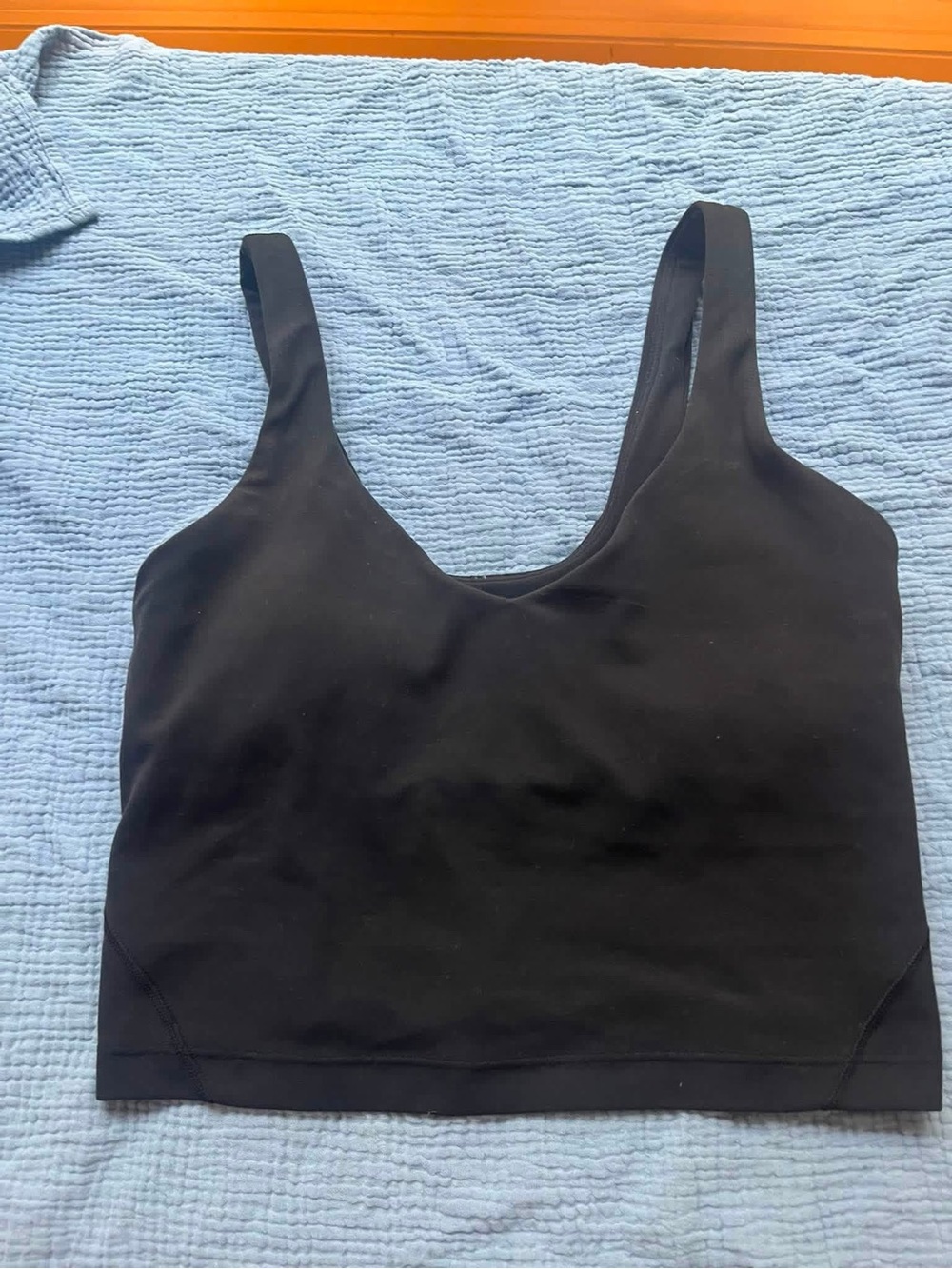 Lululemon Align Black Scoop Neck Crop Tank